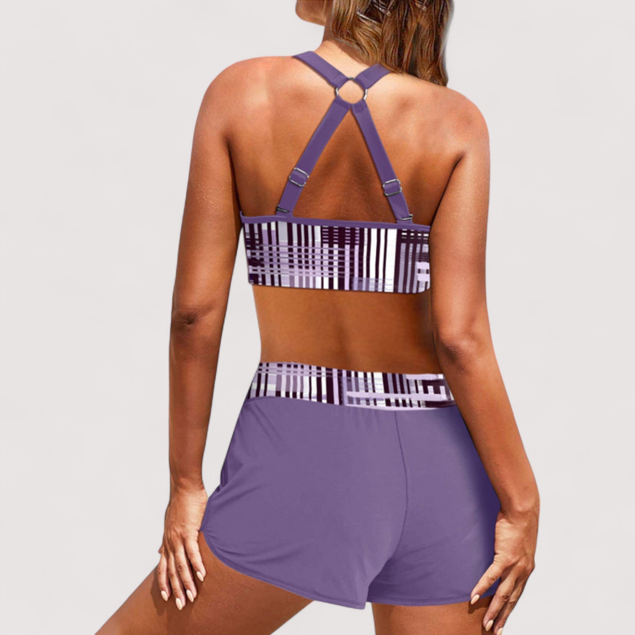 Janine™ | Gerippter High-Waist Bikini